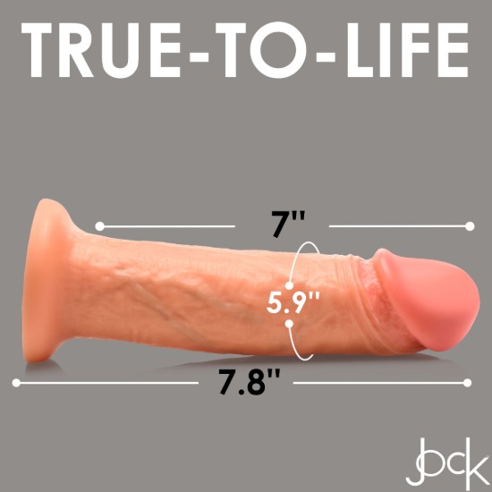 Picture of 10X Real Skin 8 inch Vibrating Dildo