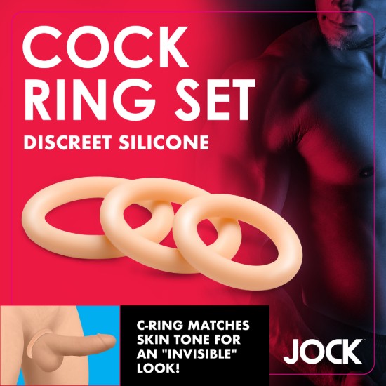 Picture of Discreet Silicone Cock Ring Set - Light
