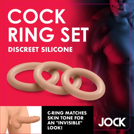 Picture of Discreet Silicone Cock Ring Set - Medium