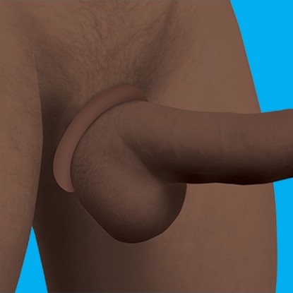 Picture of Discreet Silicone Cock Ring Set - Dark