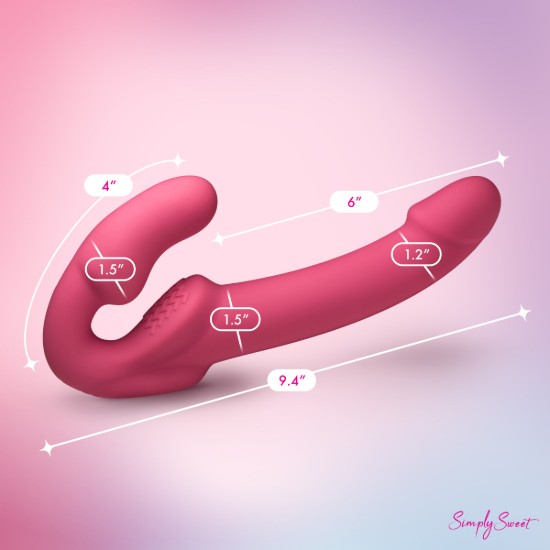 Picture of Candy Crush - Pink Vibrating Strapless Strap-On