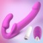 Picture of Candy Crush - Purple Vibrating Strapless Strap-On w/ Remote