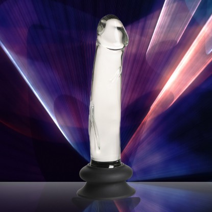 Picture of Glass Dildo with Silicone Base - 7.6 Inch