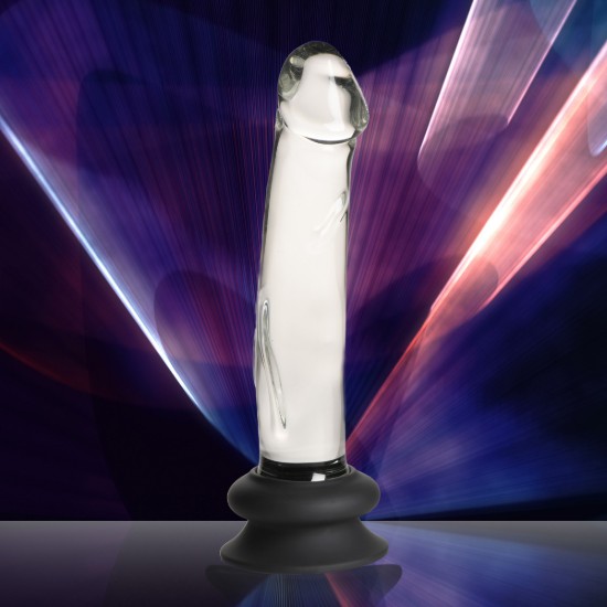 Picture of Glass Dildo with Silicone Base - 7.6 Inch