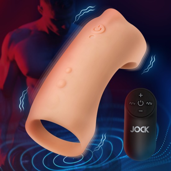 Picture of Vibrating Silicone Penis Sleeve - Light