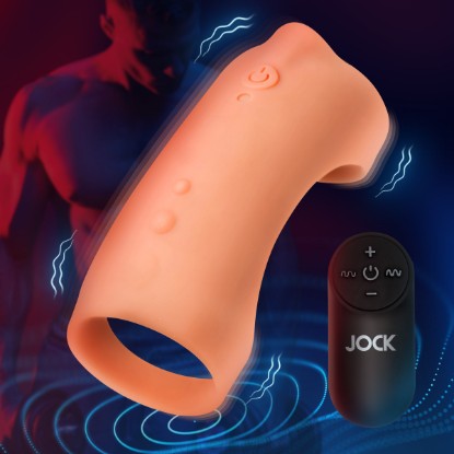 Picture of Vibrating Silicone Penis Sleeve - Medium