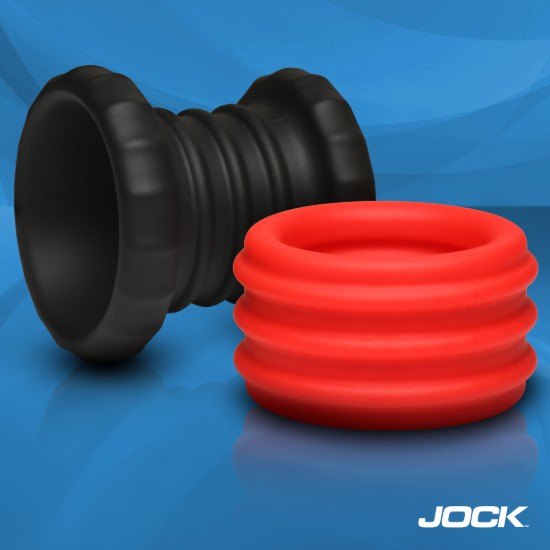 Picture of 2-in-1 Silicone Cock Ring - Red