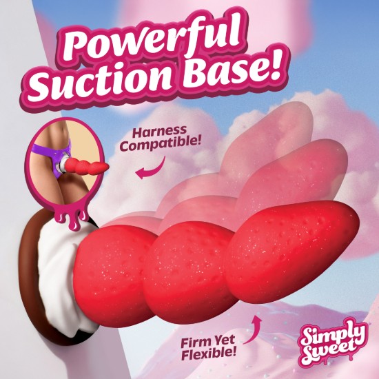Picture of Strawberry Sweet Cream Premium Silicone Dildo