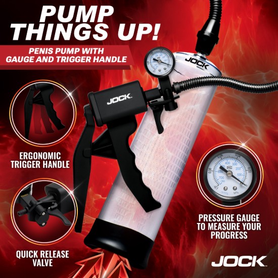 Picture of Pump Up Penis Pump with Gauge & Trigger Handle