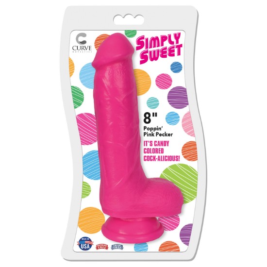 Picture of 8 Inch Bangin Pecker Dildo - Pink