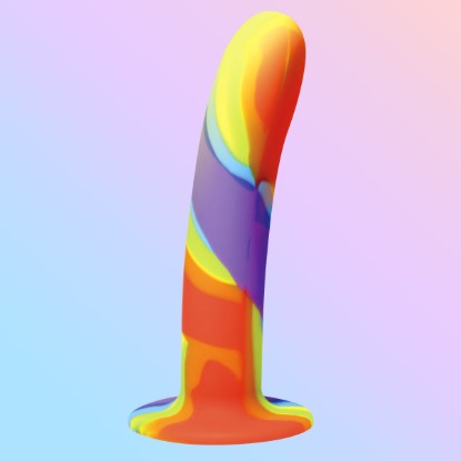 Picture of Rainbow Silicone Dildo