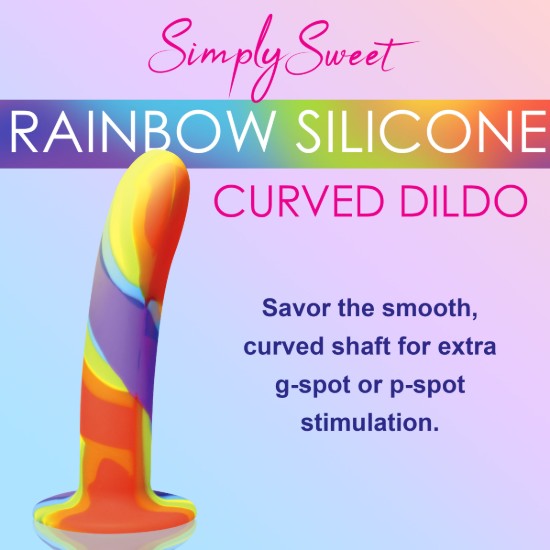 Picture of Rainbow Silicone Dildo