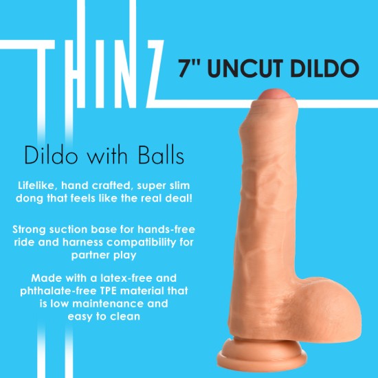 Picture of 7 Inch uncut Dildo with Balls