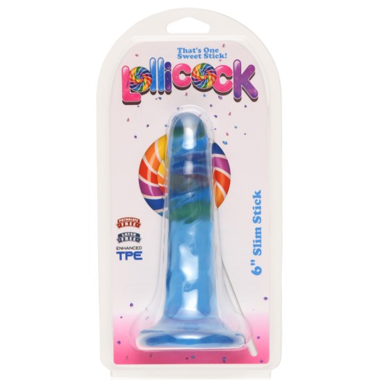 Picture of 6 Inch Slim Stick Berry Ice Dildo