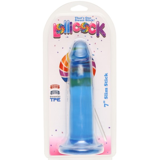 Picture of 7 Inch Slim Stick Berry Ice Dildo