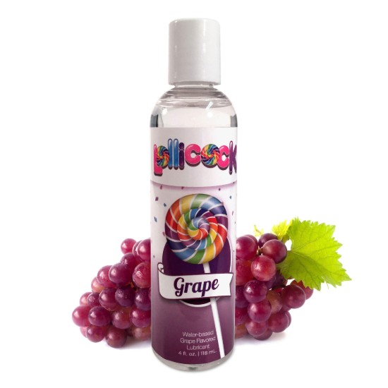 Picture of Lollicock 4 oz. Water-based Flavored Lubricant - Grape