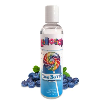 Picture of Lollicock 4 oz. Water-based Flavored Lubricant - Blue Berry