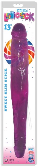 Picture of Lollicock Sweet Slim Stick Double Dildo - Purple