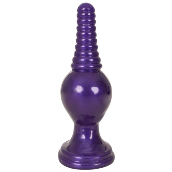 Picture of The King Ribbed Tip Anal Plug â€“ Purple