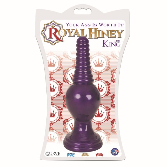 Picture of The King Ribbed Tip Anal Plug â€“ Purple