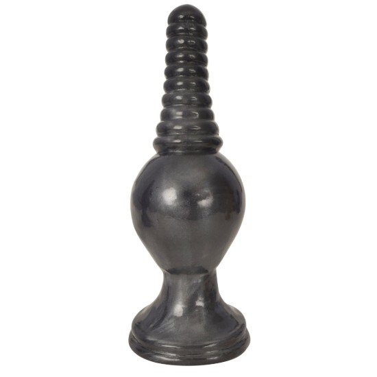 Picture of The King Ribbed Tip Anal Plug - Black