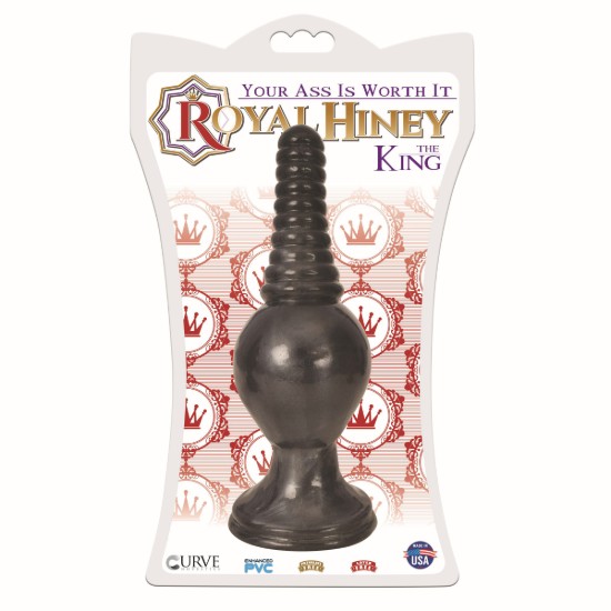 Picture of The King Ribbed Tip Anal Plug - Black