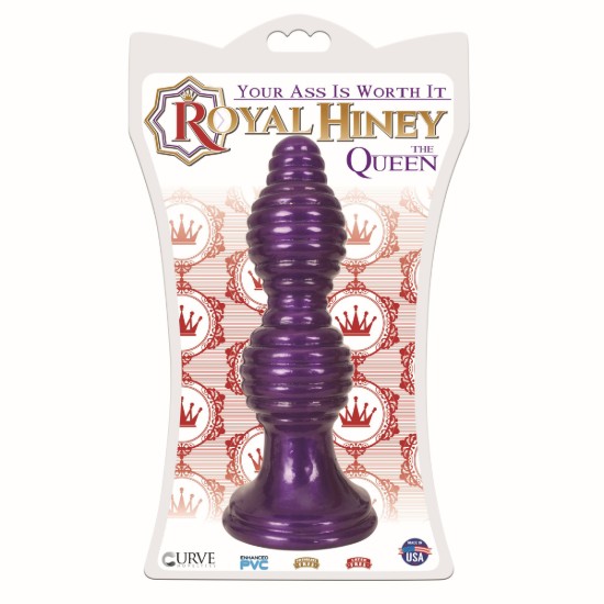 Picture of The Queen Ribbed Anal Plug â€“ Purple