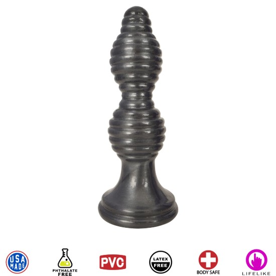 Picture of The Queen Ribbed Anal Plug â€“ Black