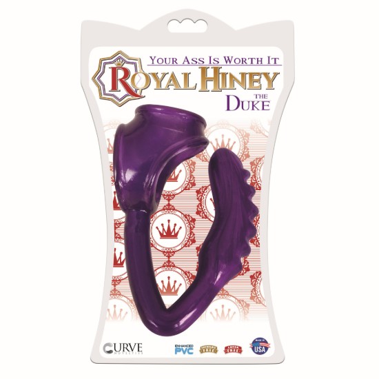 Picture of The Duke Cock and Ball Ring with Anal Plug -Purple