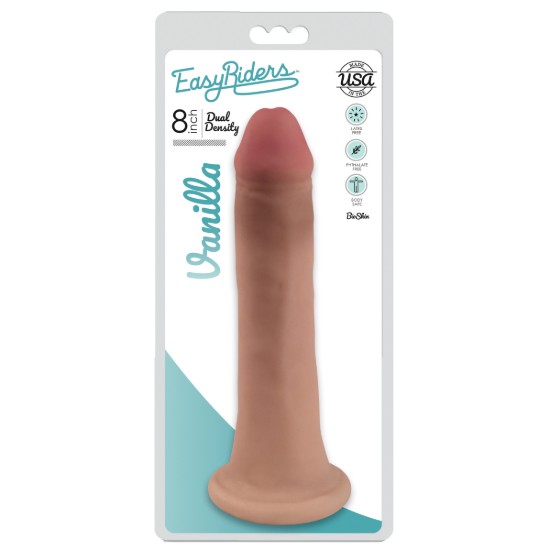 Picture of Easy Riders 8 Inch Dual Density Dildo - Flesh