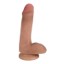 Picture of Easy Riders 6 Inch Dual Density Dildo With Balls - Flesh