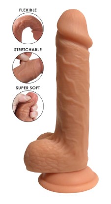 Picture of Easy Riders Dual Density Silicone Dildo - 7 Inch