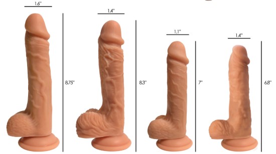Picture of Easy Riders Dual Density Silicone Dildo - 7 Inch
