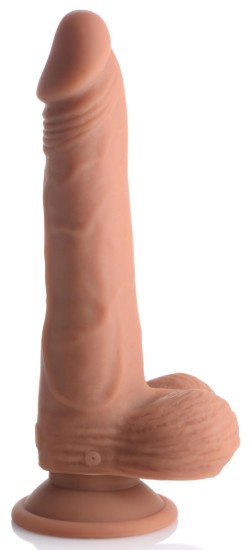 Picture of Thrusting and Vibrating 8 Inch Dildo - Medium