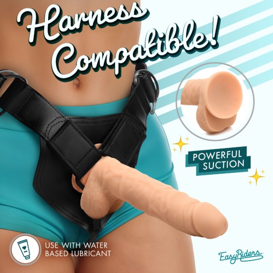 Picture of Easy Riders 7 Inch Silicone Dildo with Balls - Light