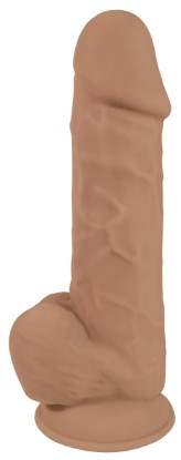 Picture of Silexpan Medium Hypoallergenic Silicone Dildo with Balls - 8 Inch