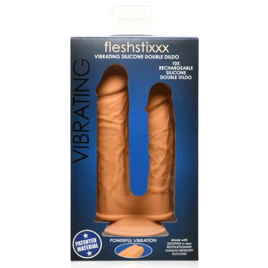 Picture of 10X Silexpan Vibrating 6 and 7 Inch Double DIldo