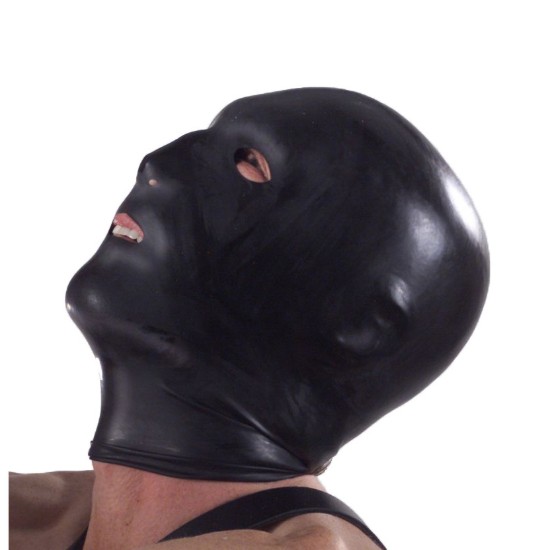 Picture of Black Hood with Eye Mouth and Nose Holes
