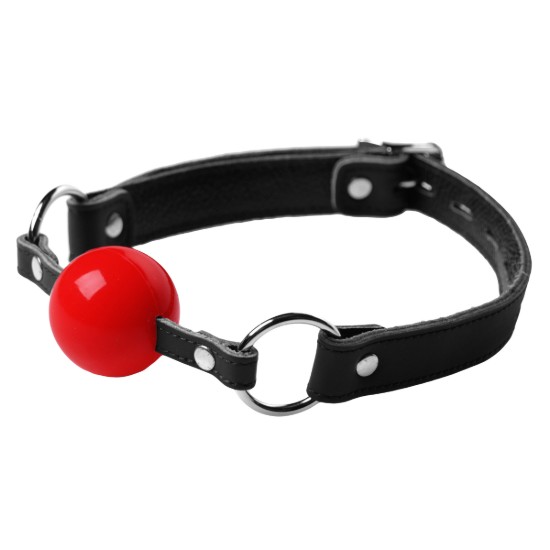 Picture of Classic Locking Silicone Ball Gag - Red