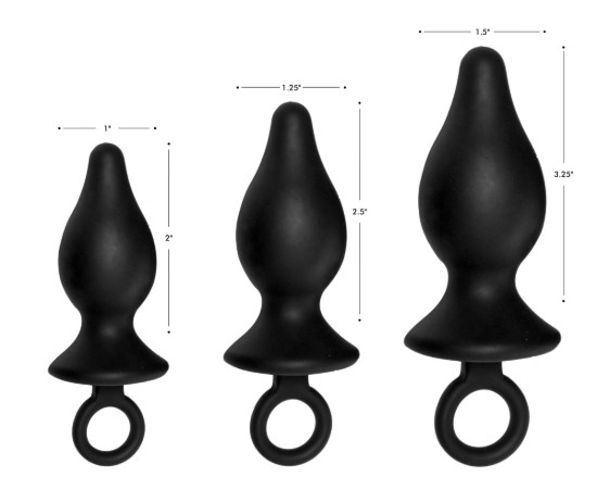 Picture of Trinity Vibes Silicone Butt Plug Kit