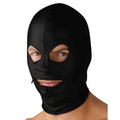 Picture of Spandex Zipper Mouth Hood with Eye Holes