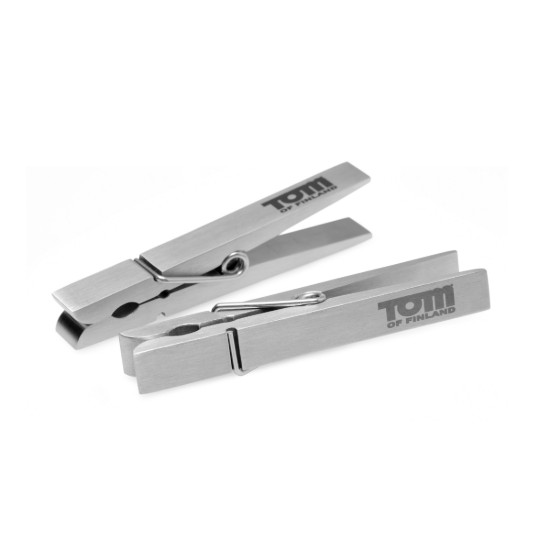 Picture of Tom of Finland Bros Pin Stainless Steel Nipple Clamps