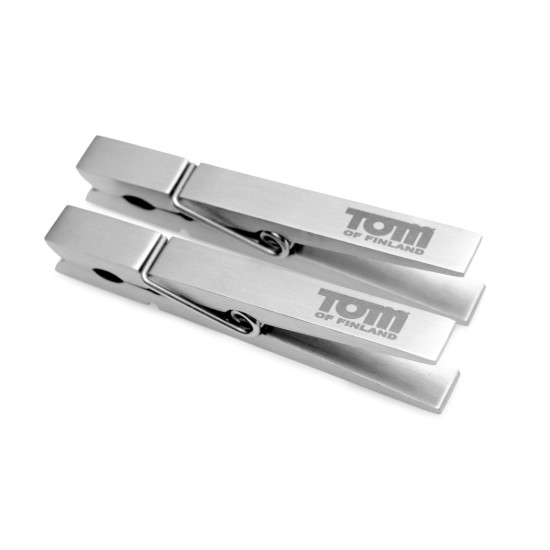Picture of Tom of Finland Bros Pin Stainless Steel Nipple Clamps