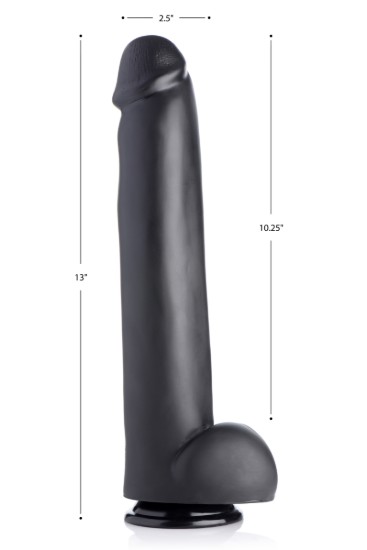 Picture of The Master Suction Cup Dildo - Black