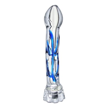 Picture of Chakra Illuminating Glass Dildo