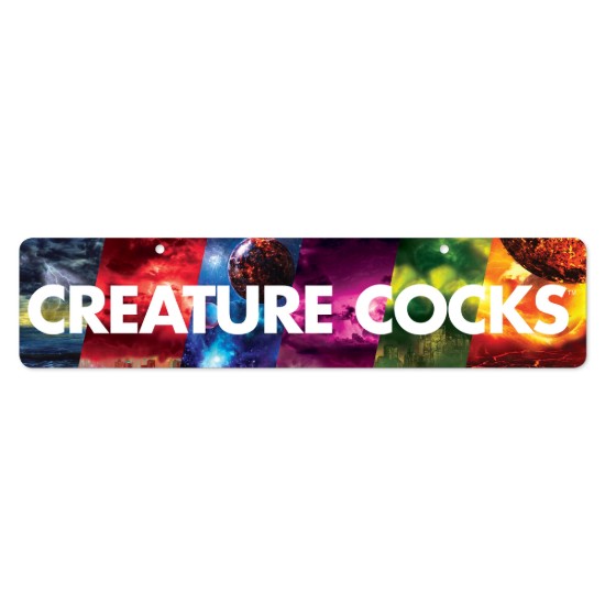 Picture of Creature Cocks Display Sign