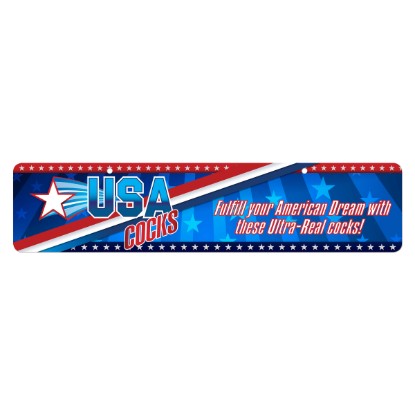 Picture of USA Cocks Display Sign